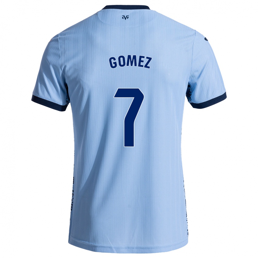 Niño Camiseta Lucía Gómez #7 Azul Cielo 2ª Equipación 2024/25 La Camisa Argentina