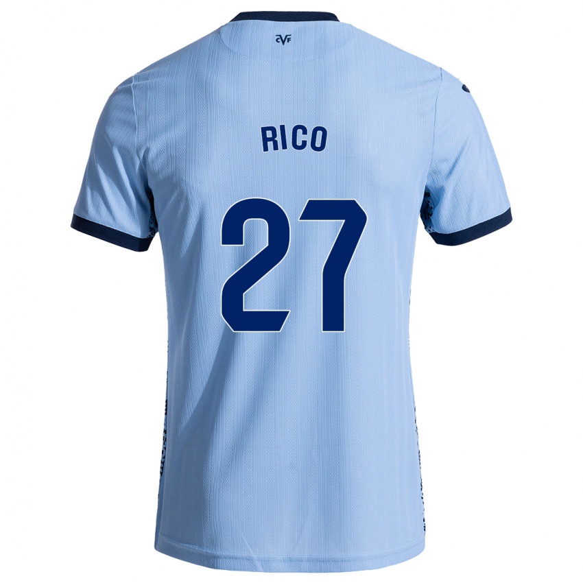 Niño Camiseta Vera Rico #27 Azul Cielo 2ª Equipación 2024/25 La Camisa Argentina