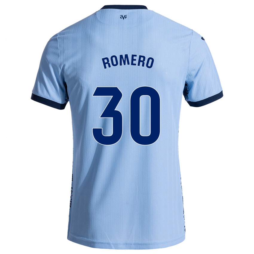 Niño Camiseta Lucía Romero #30 Azul Cielo 2ª Equipación 2024/25 La Camisa Argentina