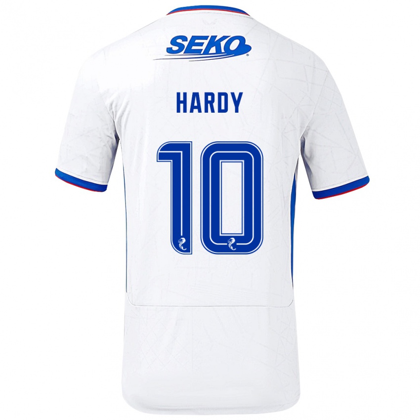 Niño Camiseta Rio Hardy #10 Blanco Azul 2ª Equipación 2024/25 La Camisa Argentina