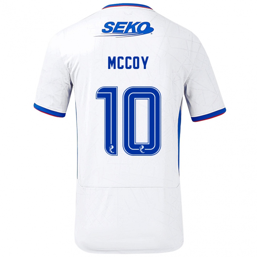 Niño Camiseta Kayla Mccoy #10 Blanco Azul 2ª Equipación 2024/25 La Camisa Argentina