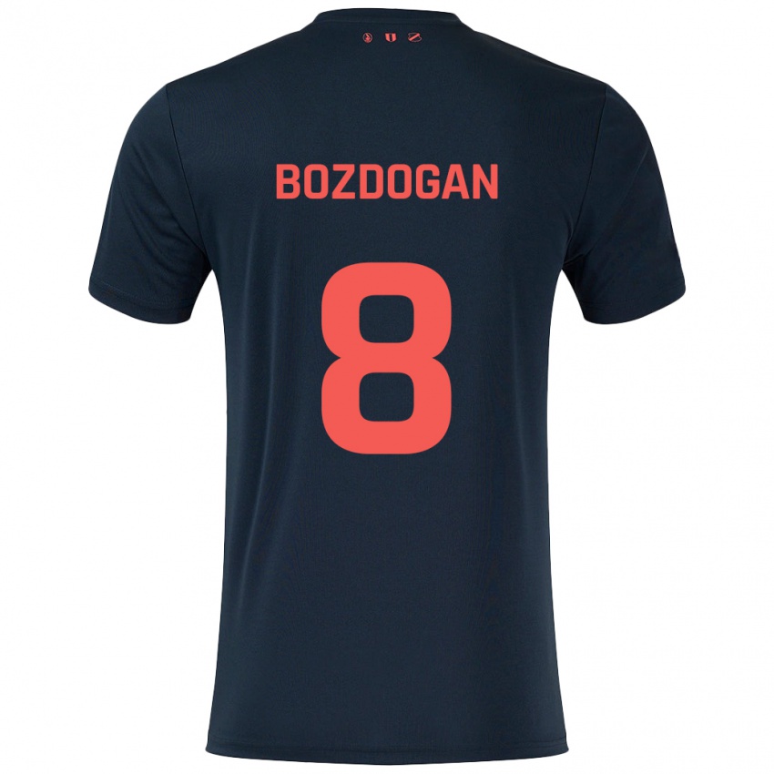 Niño Camiseta Can Bozdogan #8 Negro Rojo 2ª Equipación 2024/25 La Camisa Argentina