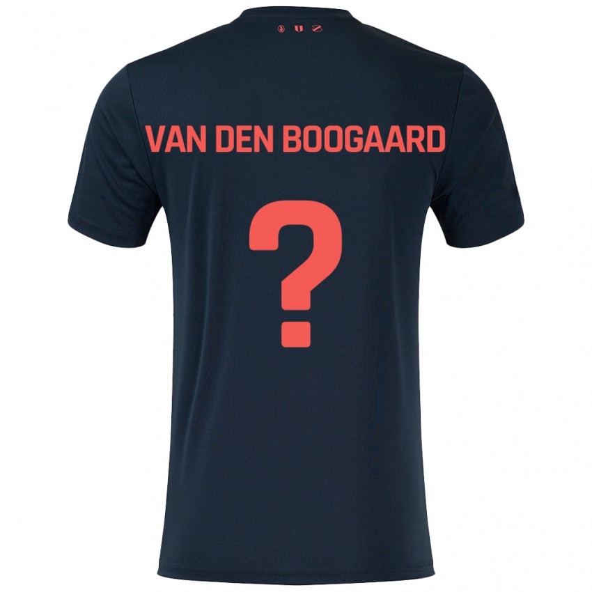 Niño Camiseta Brian Van Den Boogaard #0 Negro Rojo 2ª Equipación 2024/25 La Camisa Argentina