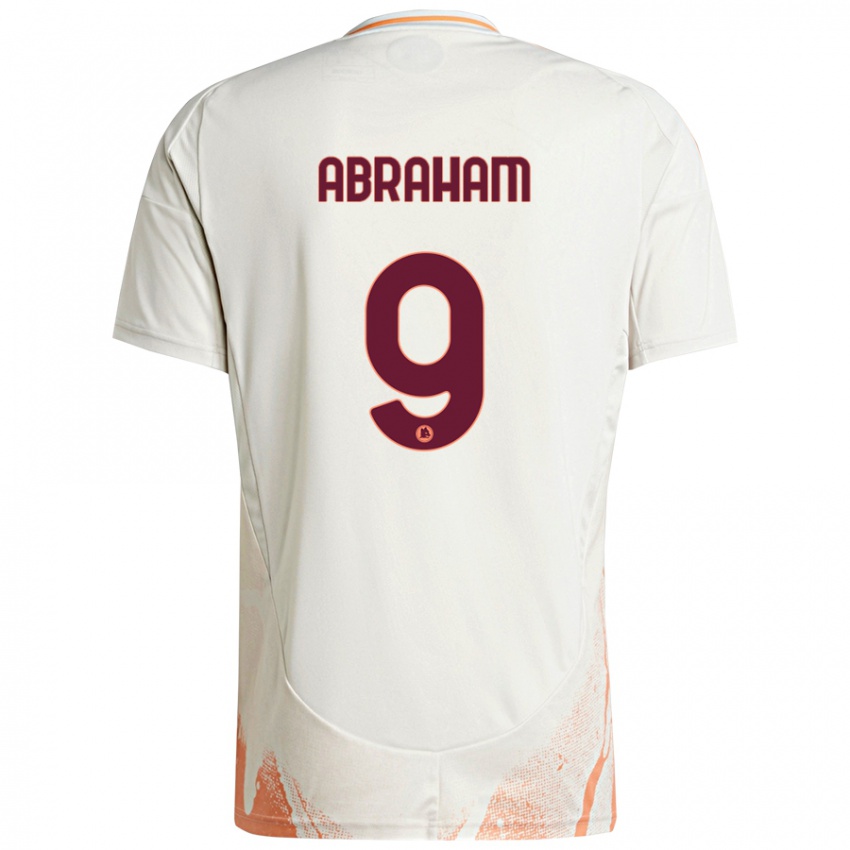 Niño Camiseta Tammy Abraham #9 Crema Blanco Naranja 2ª Equipación 2024/25 La Camisa Argentina