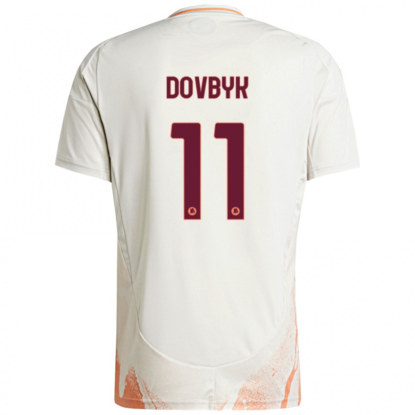 Niño Camiseta Artem Dovbyk #11 Crema Blanco Naranja 2ª Equipación 2024/25 La Camisa Argentina