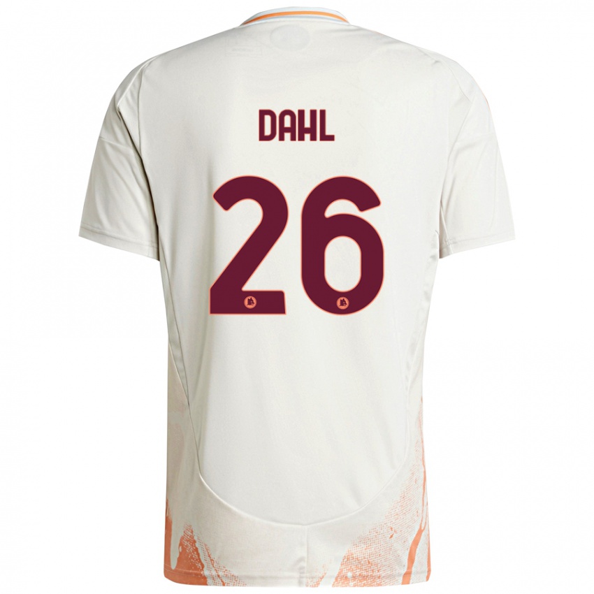 Niño Camiseta Samuel Dahl #26 Crema Blanco Naranja 2ª Equipación 2024/25 La Camisa Argentina