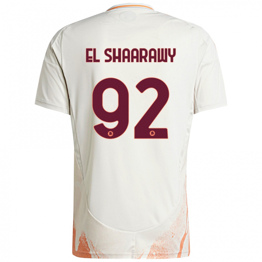 Niño Camiseta Stephan El Shaarawy #92 Crema Blanco Naranja 2ª Equipación 2024/25 La Camisa Argentina