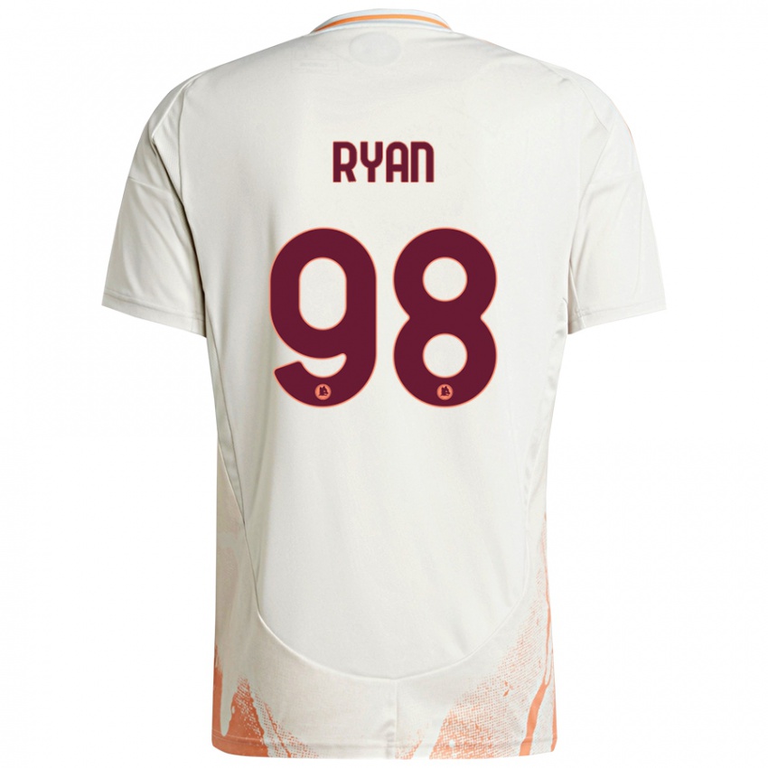 Niño Camiseta Mathew Ryan #98 Crema Blanco Naranja 2ª Equipación 2024/25 La Camisa Argentina