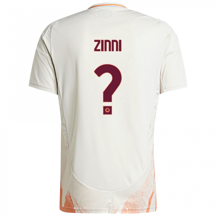 Niño Camiseta Raul Zinni #0 Crema Blanco Naranja 2ª Equipación 2024/25 La Camisa Argentina