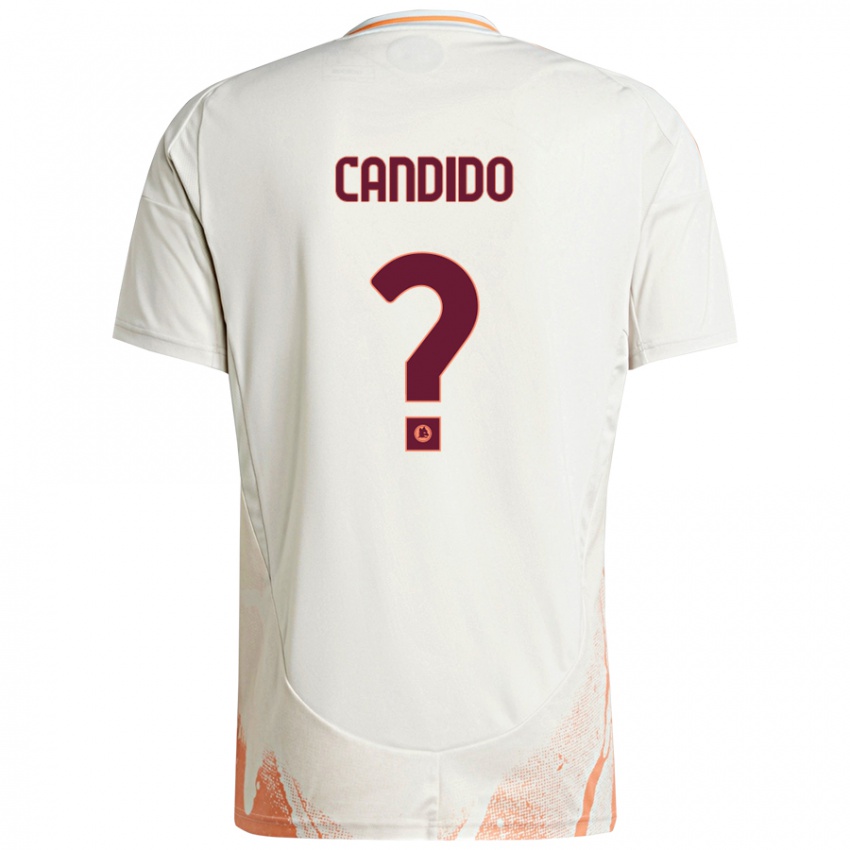 Niño Camiseta Gabriele Candido #0 Crema Blanco Naranja 2ª Equipación 2024/25 La Camisa Argentina