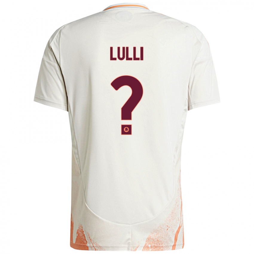 Niño Camiseta Emanuele Lulli #0 Crema Blanco Naranja 2ª Equipación 2024/25 La Camisa Argentina