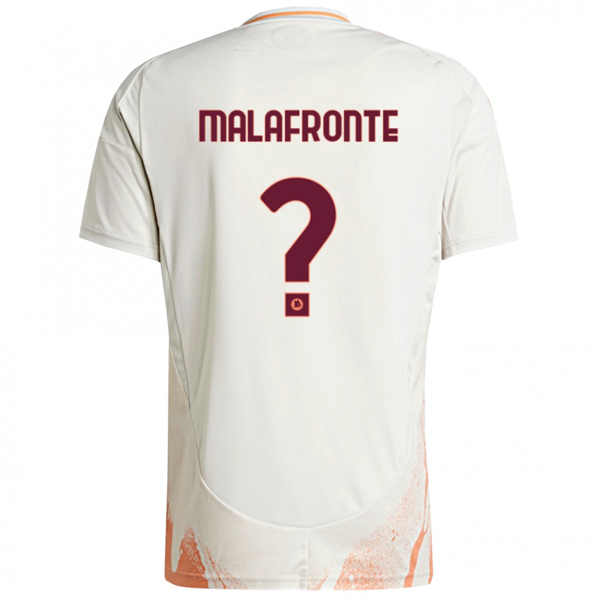 Niño Camiseta Matteo Malafronte #0 Crema Blanco Naranja 2ª Equipación 2024/25 La Camisa Argentina