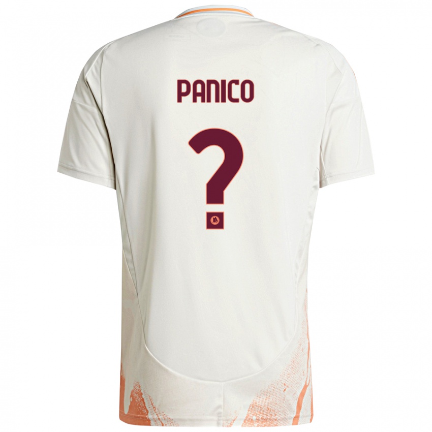 Niño Camiseta Francesco Panico #0 Crema Blanco Naranja 2ª Equipación 2024/25 La Camisa Argentina