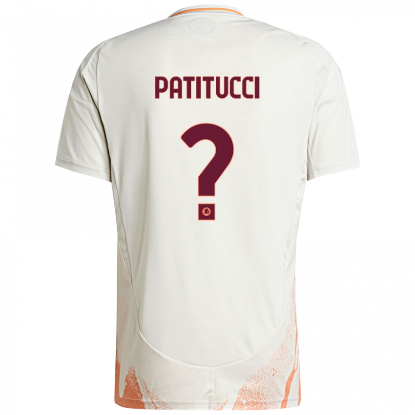 Niño Camiseta Christian Patitucci #0 Crema Blanco Naranja 2ª Equipación 2024/25 La Camisa Argentina