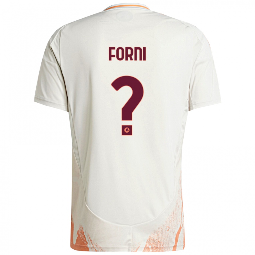 Niño Camiseta Matteo Forni #0 Crema Blanco Naranja 2ª Equipación 2024/25 La Camisa Argentina