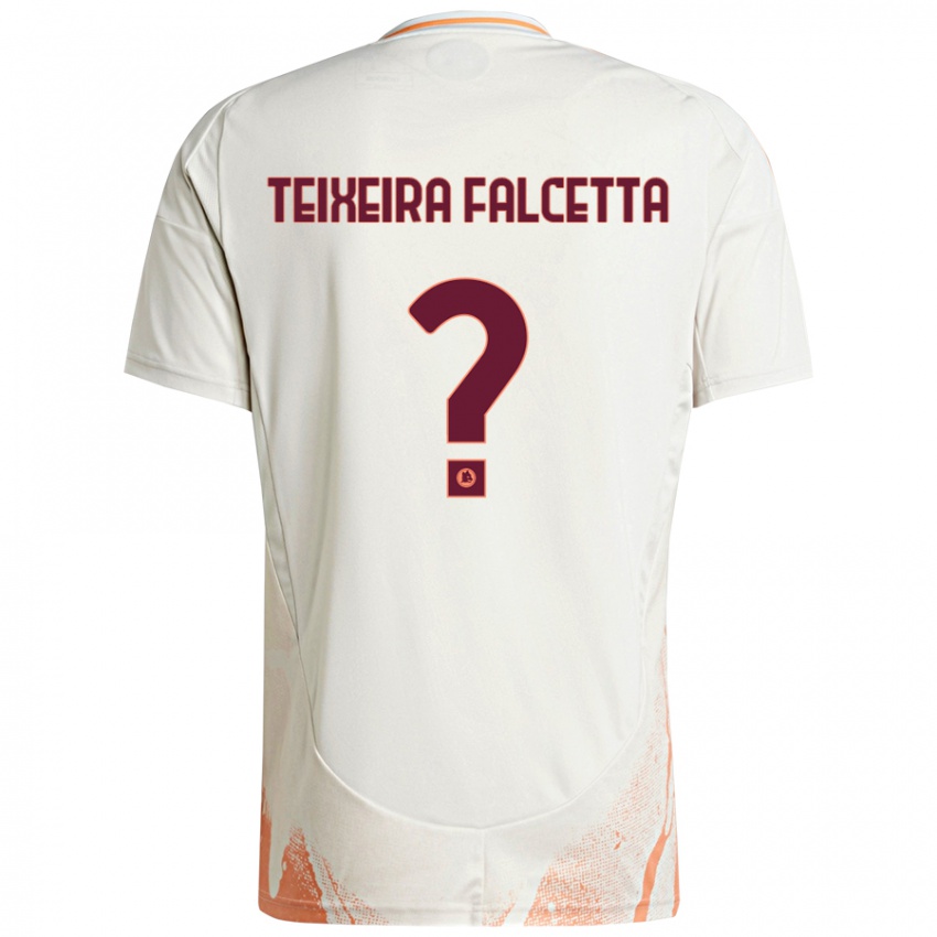 Niño Camiseta Pietro Teixeira Falcetta #0 Crema Blanco Naranja 2ª Equipación 2024/25 La Camisa Argentina