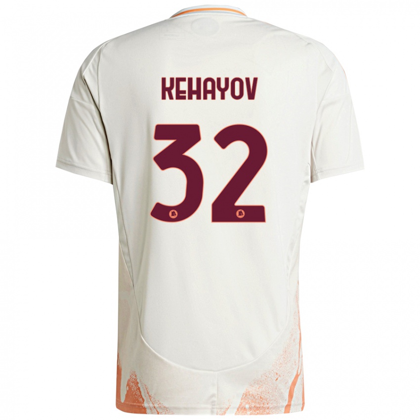 Niño Camiseta Atanas Kehayov #32 Crema Blanco Naranja 2ª Equipación 2024/25 La Camisa Argentina