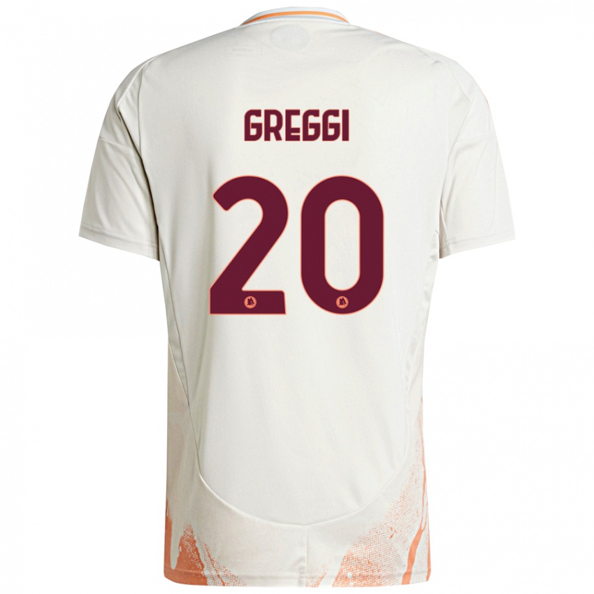 Niño Camiseta Giada Greggi #20 Crema Blanco Naranja 2ª Equipación 2024/25 La Camisa Argentina