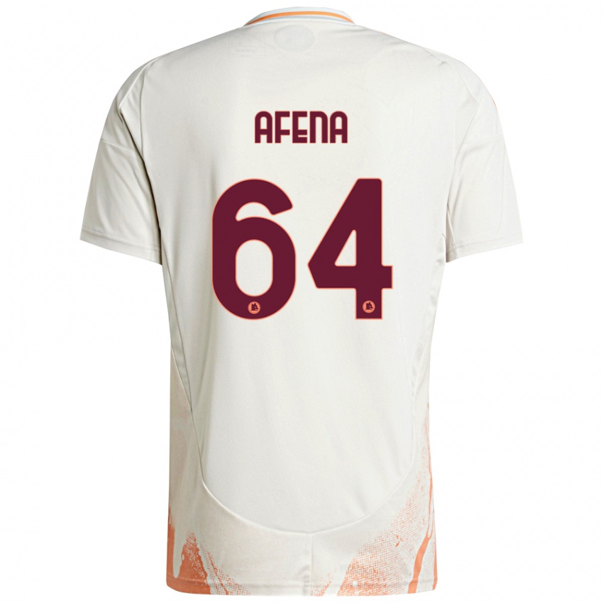 Niño Camiseta Felix Afena-Gyan #64 Crema Blanco Naranja 2ª Equipación 2024/25 La Camisa Argentina