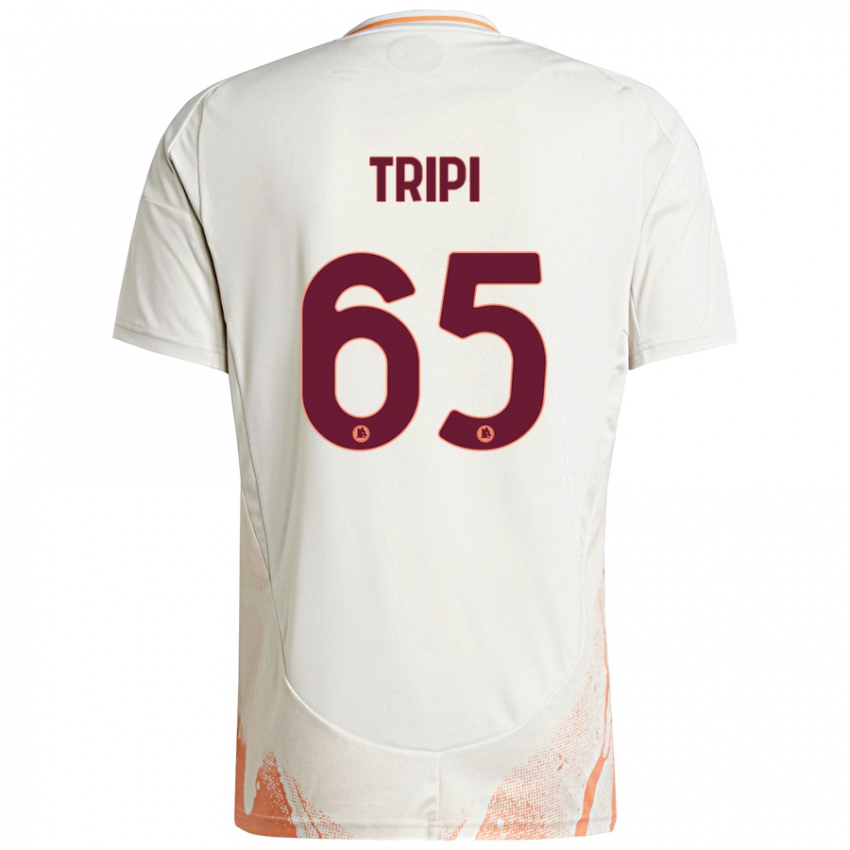 Niño Camiseta Filippo Tripi #65 Crema Blanco Naranja 2ª Equipación 2024/25 La Camisa Argentina