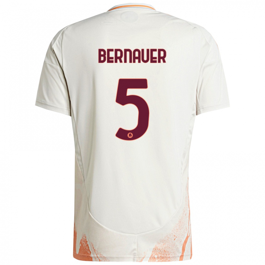 Niño Camiseta Vanessa Bernauer #5 Crema Blanco Naranja 2ª Equipación 2024/25 La Camisa Argentina