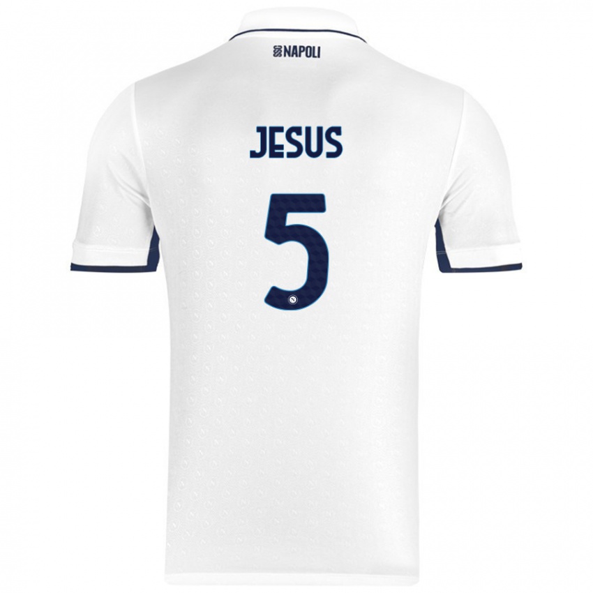 Niño Camiseta Juan Jesus #5 Blanco Azul Real 2ª Equipación 2024/25 La Camisa Argentina