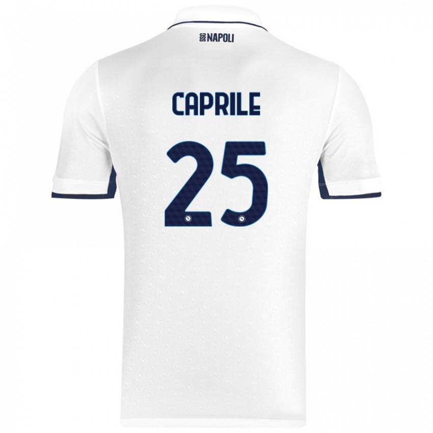 Niño Camiseta Elia Caprile #25 Blanco Azul Real 2ª Equipación 2024/25 La Camisa Argentina