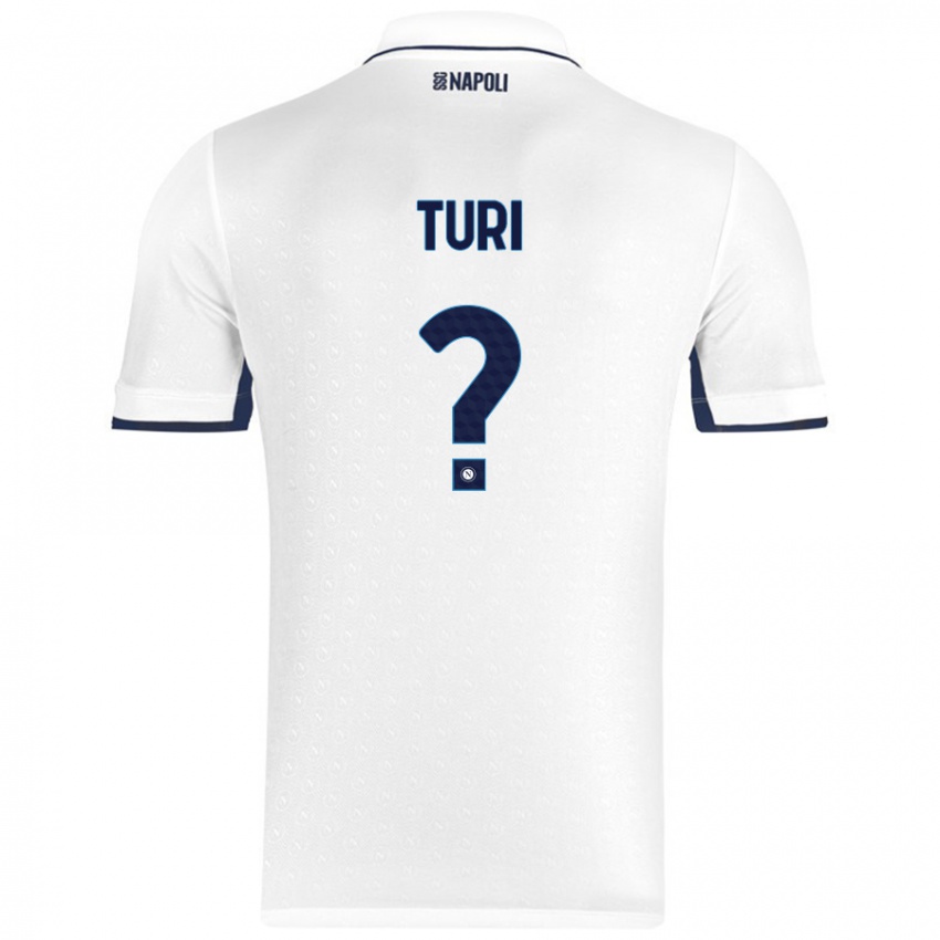 Niño Camiseta Claudio Turi #0 Blanco Azul Real 2ª Equipación 2024/25 La Camisa Argentina