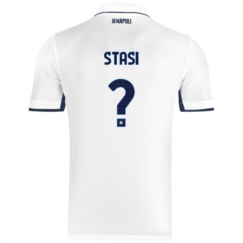 Niño Camiseta Pasquale Stasi #0 Blanco Azul Real 2ª Equipación 2024/25 La Camisa Argentina