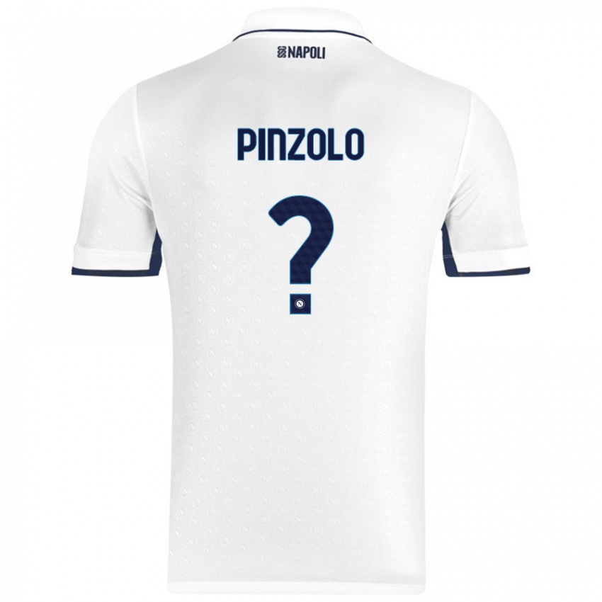 Niño Camiseta Giandiego Pinzolo #0 Blanco Azul Real 2ª Equipación 2024/25 La Camisa Argentina