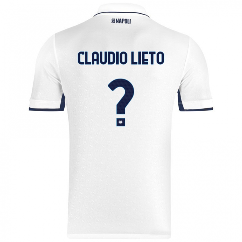 Niño Camiseta Claudio Lieto #0 Blanco Azul Real 2ª Equipación 2024/25 La Camisa Argentina