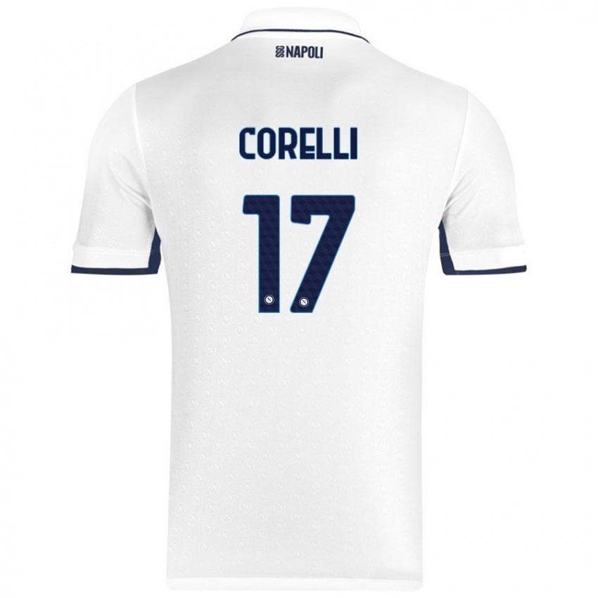 Niño Camiseta Alice Corelli #17 Blanco Azul Real 2ª Equipación 2024/25 La Camisa Argentina