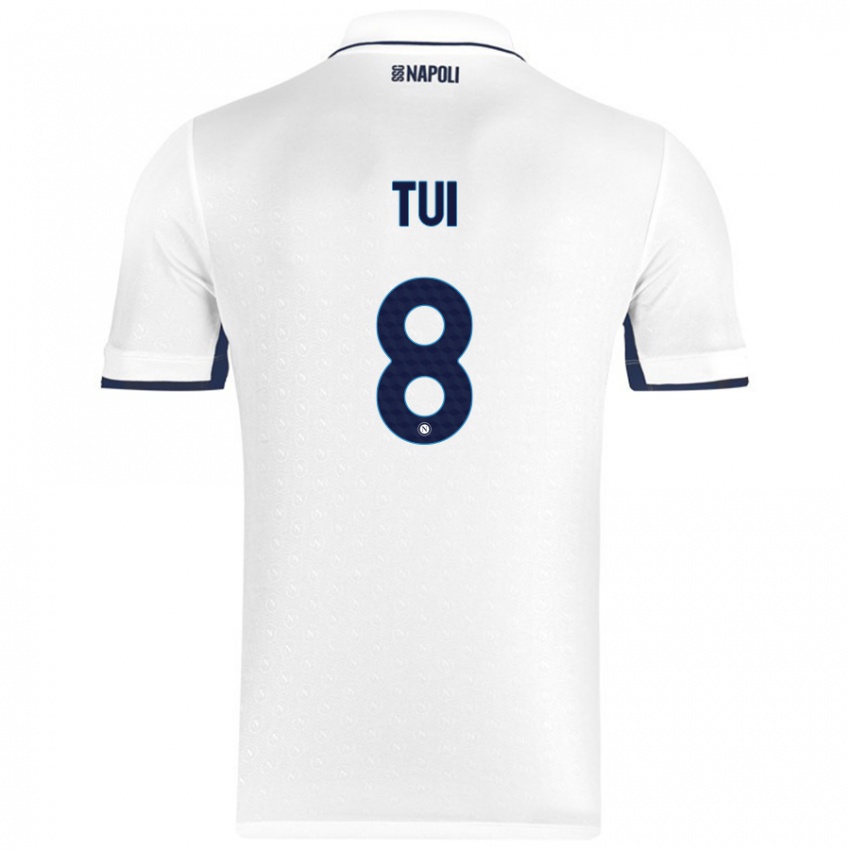 Niño Camiseta Sara Tui #8 Blanco Azul Real 2ª Equipación 2024/25 La Camisa Argentina