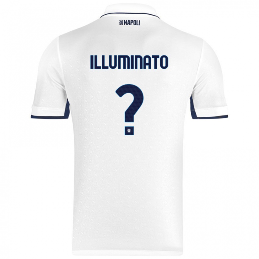 Niño Camiseta Antonio Illuminato #0 Blanco Azul Real 2ª Equipación 2024/25 La Camisa Argentina