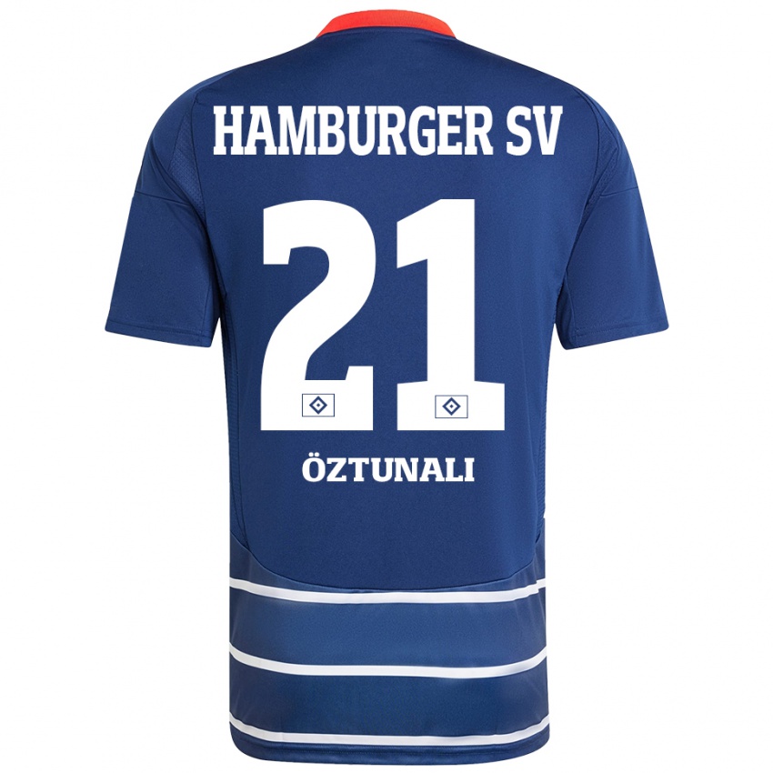 Niño Camiseta Levin Öztunali #21 Azul Oscuro 2ª Equipación 2024/25 La Camisa Argentina