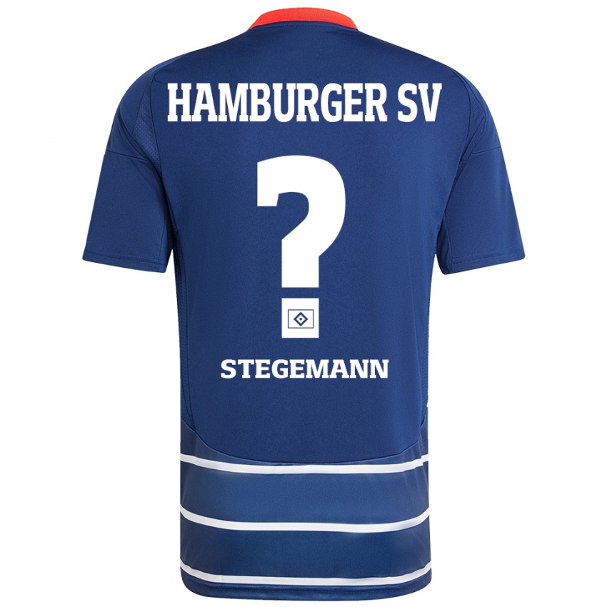 Niño Camiseta Jean-Pierre Stegemann #0 Azul Oscuro 2ª Equipación 2024/25 La Camisa Argentina