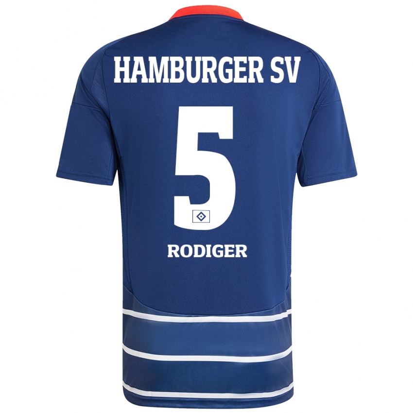 Niño Camiseta Philipp Rödiger #5 Azul Oscuro 2ª Equipación 2024/25 La Camisa Argentina