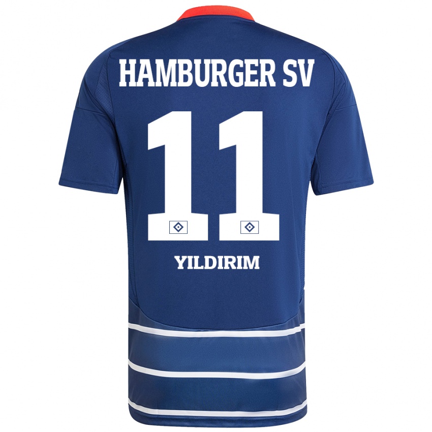 Niño Camiseta Mehmet Yildirim #11 Azul Oscuro 2ª Equipación 2024/25 La Camisa Argentina