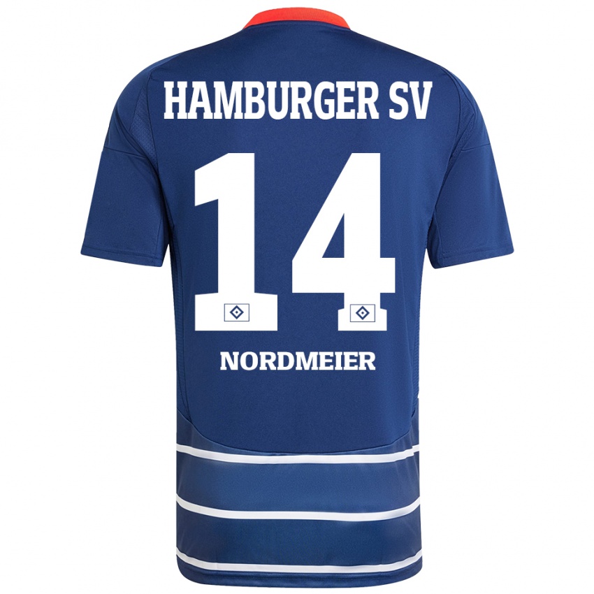 Niño Camiseta Quentin Nordmeier #14 Azul Oscuro 2ª Equipación 2024/25 La Camisa Argentina