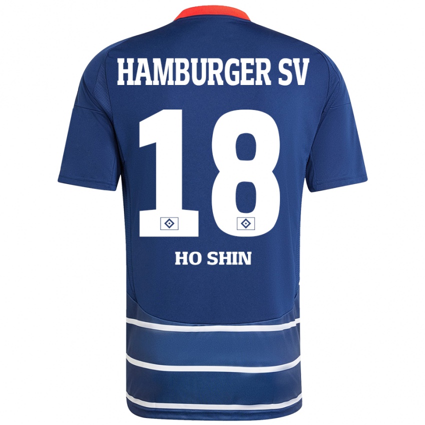 Niño Camiseta Jae Ho Shin #18 Azul Oscuro 2ª Equipación 2024/25 La Camisa Argentina