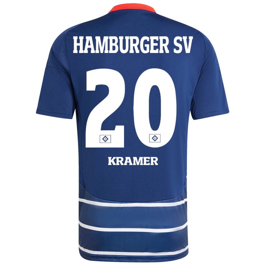 Niño Camiseta Timon Kramer #20 Azul Oscuro 2ª Equipación 2024/25 La Camisa Argentina