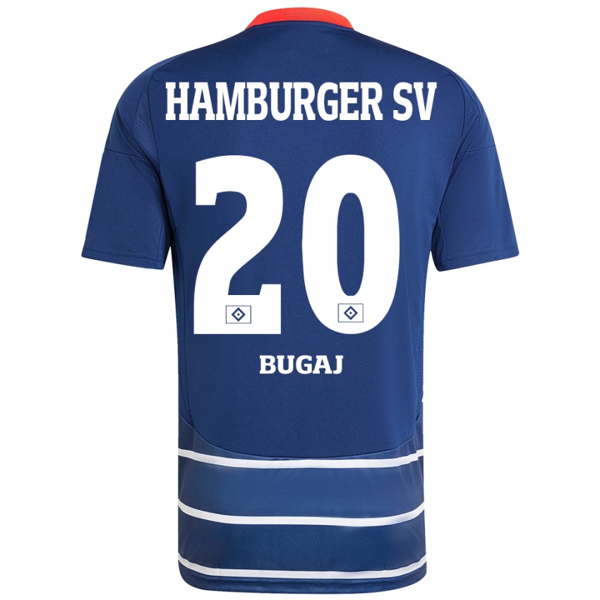 Niño Camiseta Jan-Luca Bugaj #20 Azul Oscuro 2ª Equipación 2024/25 La Camisa Argentina