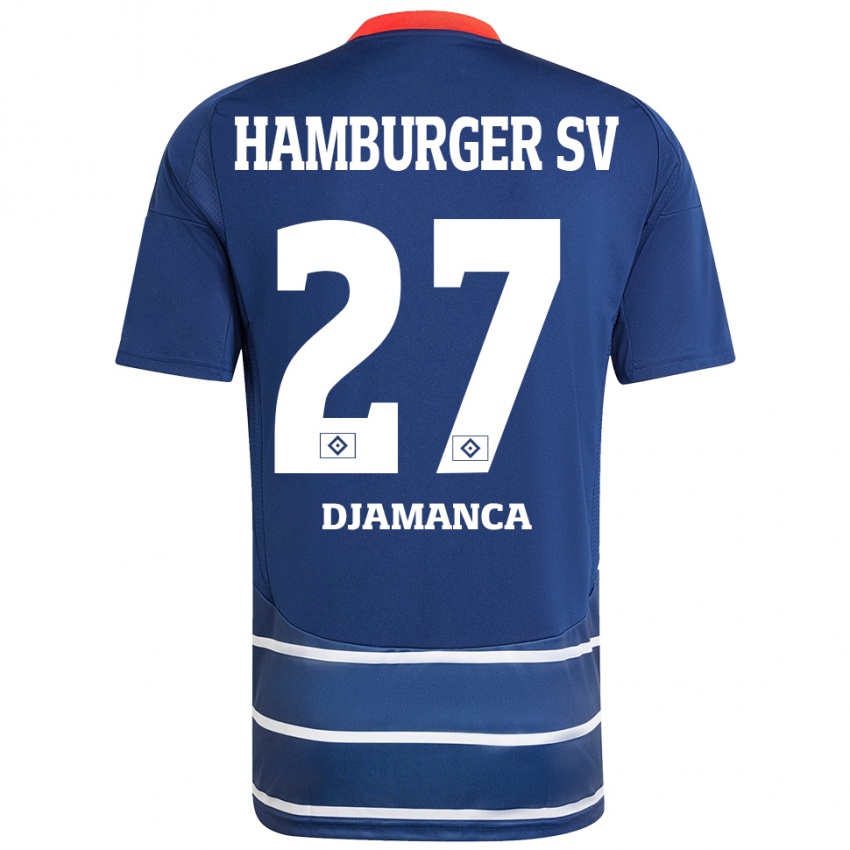 Niño Camiseta Ismaila Djamanca #27 Azul Oscuro 2ª Equipación 2024/25 La Camisa Argentina