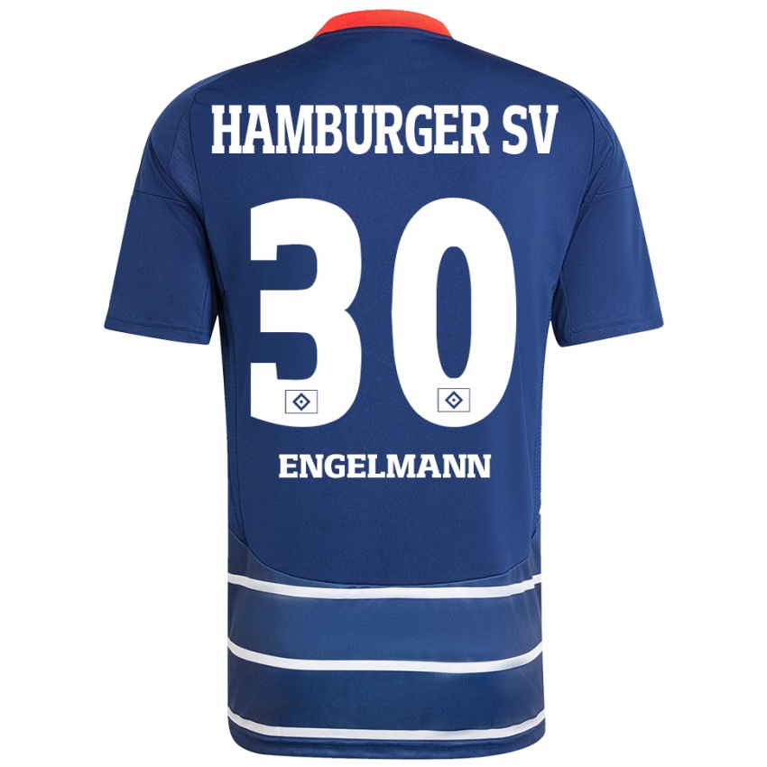 Niño Camiseta Timon Engelmann #30 Azul Oscuro 2ª Equipación 2024/25 La Camisa Argentina