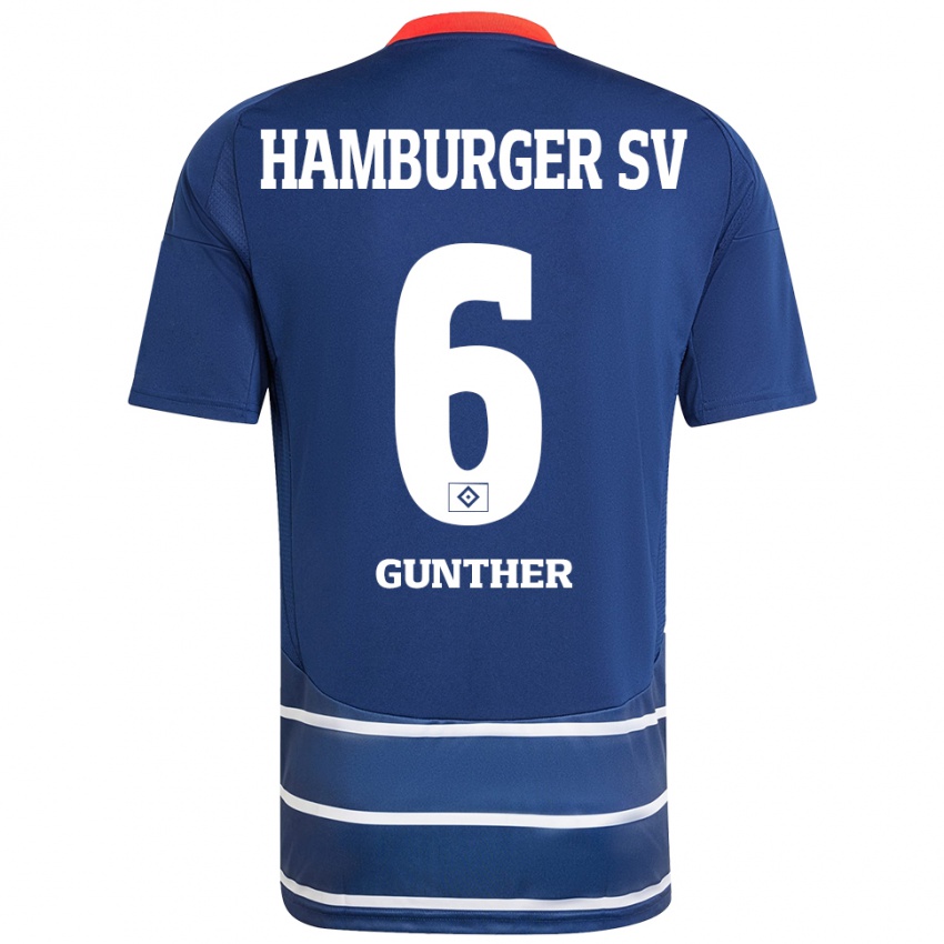 Niño Camiseta Hannah Günther #6 Azul Oscuro 2ª Equipación 2024/25 La Camisa Argentina