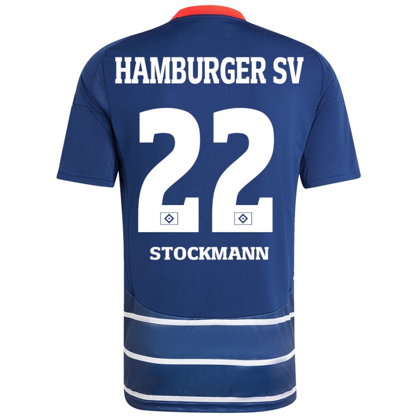 Niño Camiseta Sarah Stöckmann #22 Azul Oscuro 2ª Equipación 2024/25 La Camisa Argentina