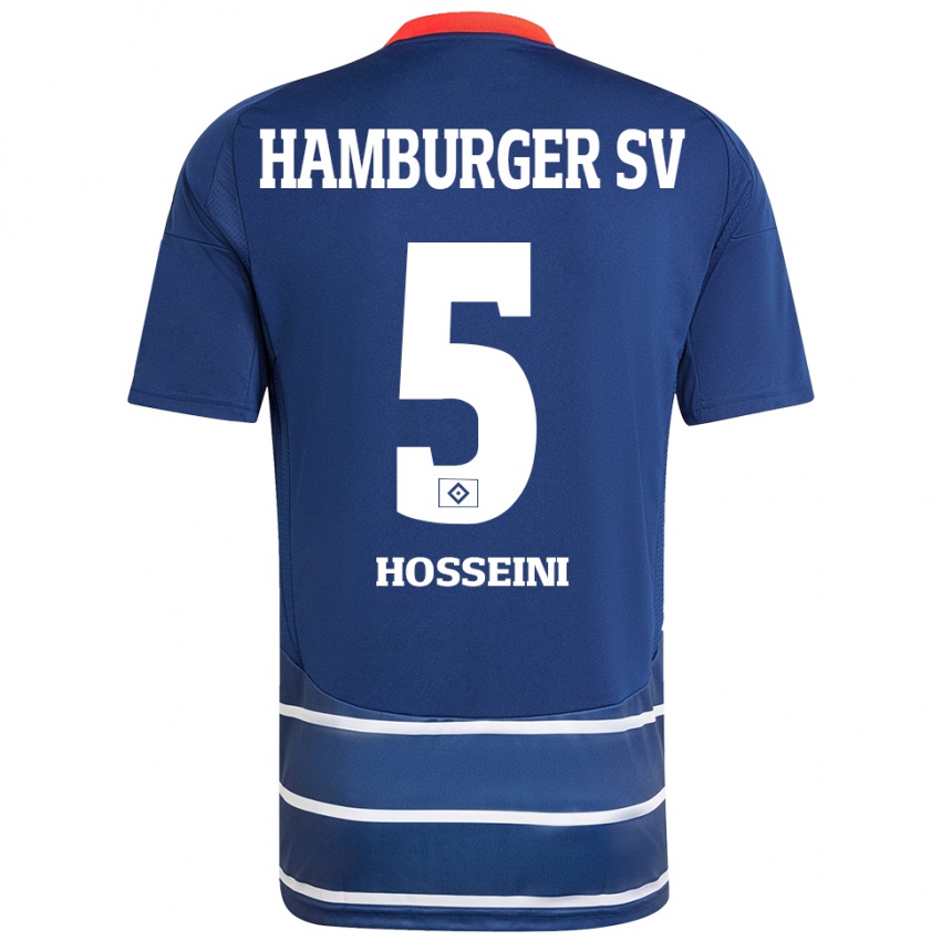 Niño Camiseta Reza Hosseini #5 Azul Oscuro 2ª Equipación 2024/25 La Camisa Argentina