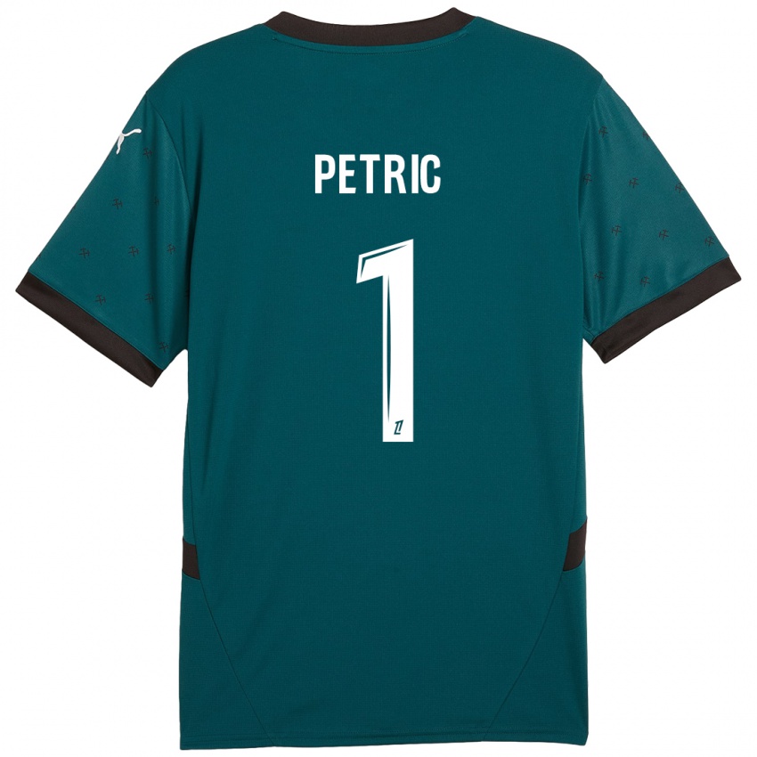 Niño Camiseta Denis Petric #1 Verde Oscuro 2ª Equipación 2024/25 La Camisa Argentina