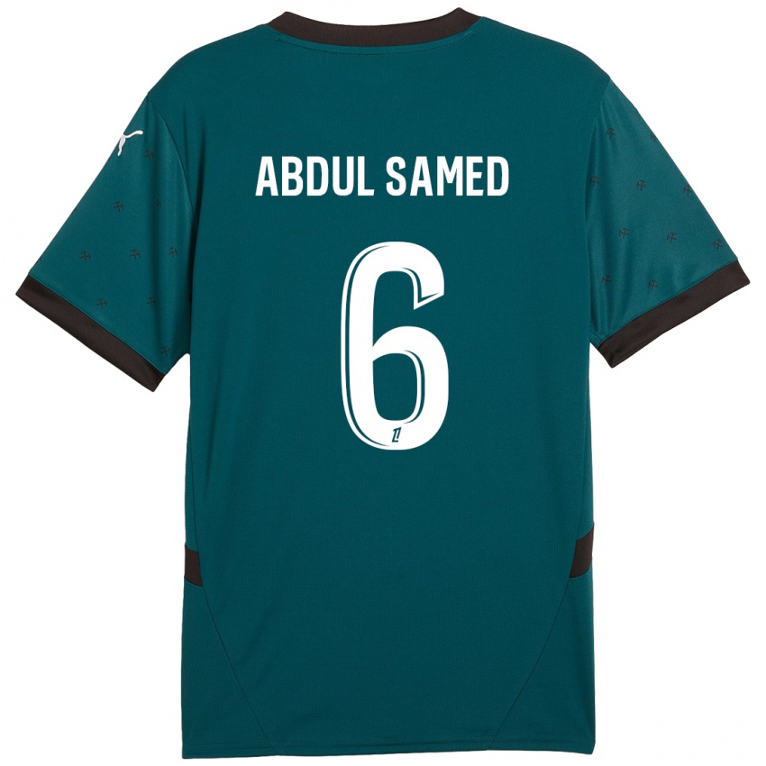 Niño Camiseta Salis Abdul Samed #6 Verde Oscuro 2ª Equipación 2024/25 La Camisa Argentina