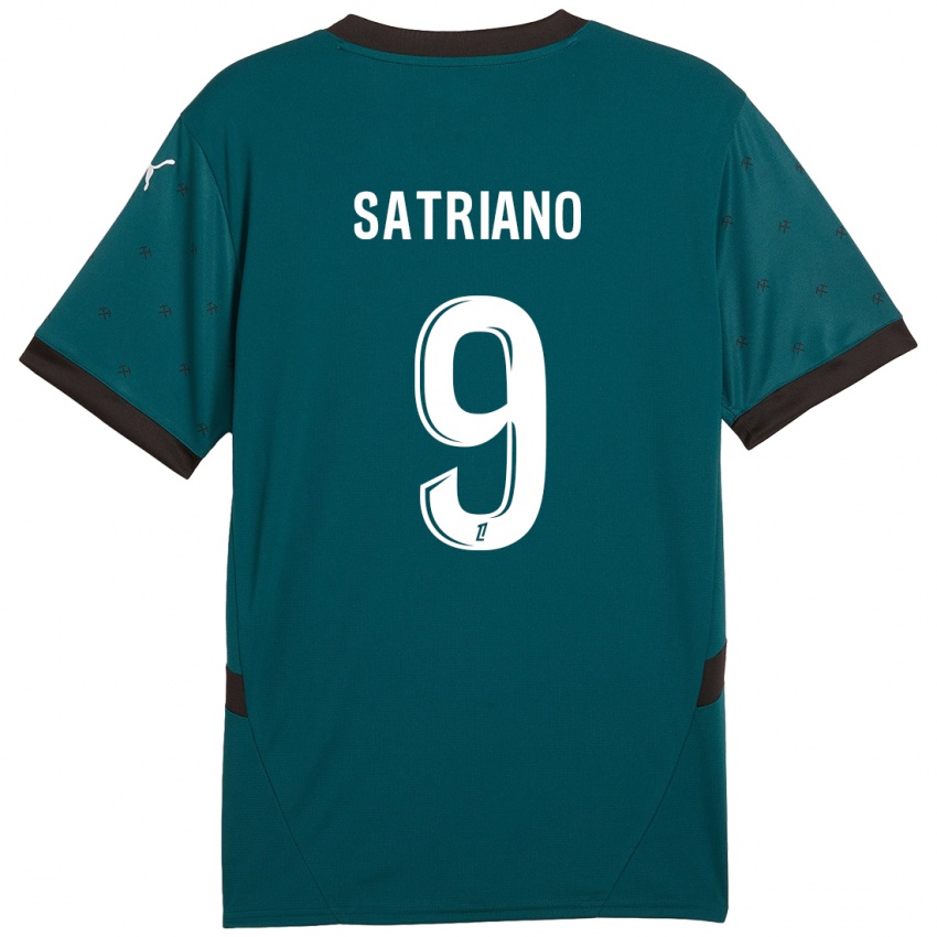 Niño Camiseta Martín Satriano #9 Verde Oscuro 2ª Equipación 2024/25 La Camisa Argentina